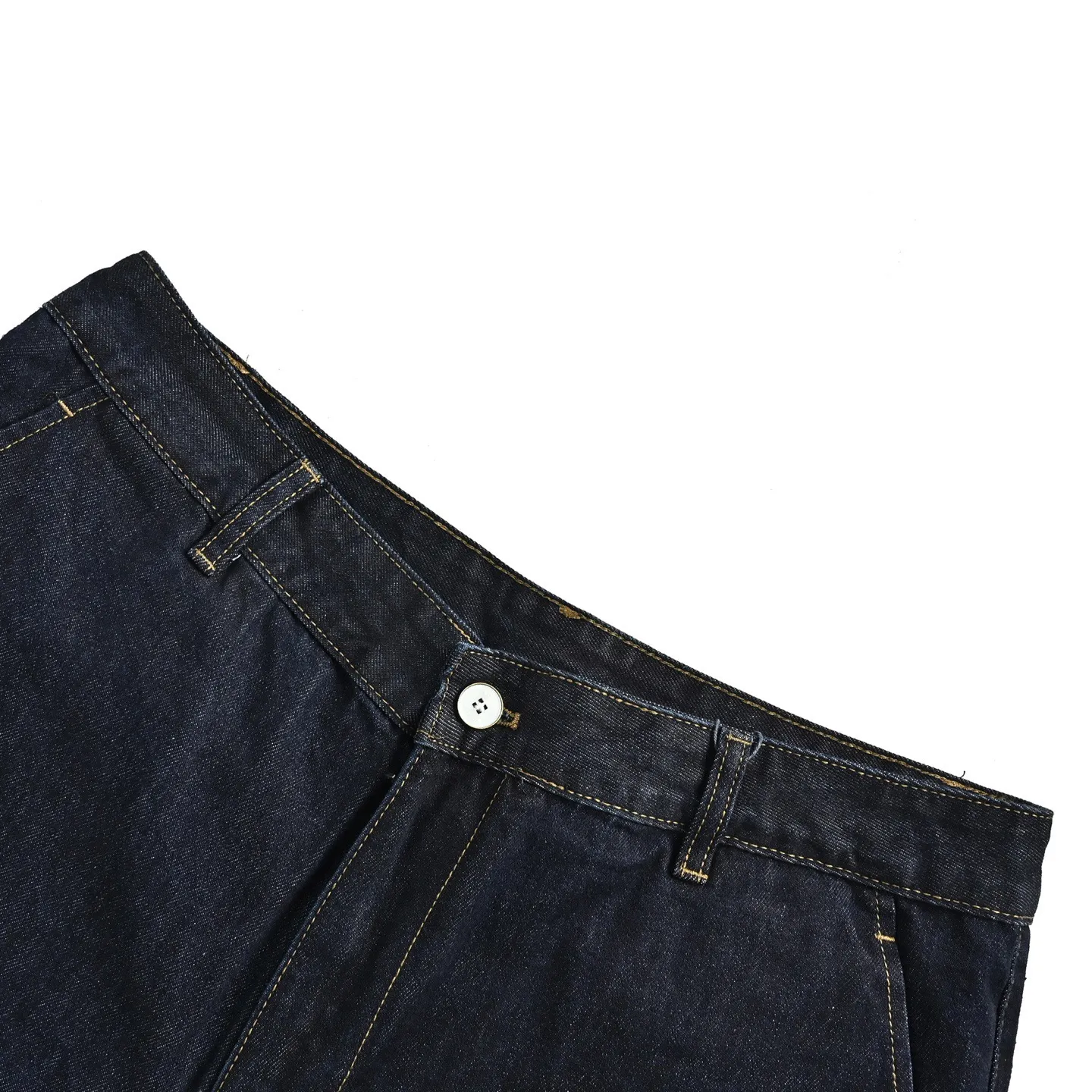 Louis Vuitton/Louis Vuitton leather logo denim shorts